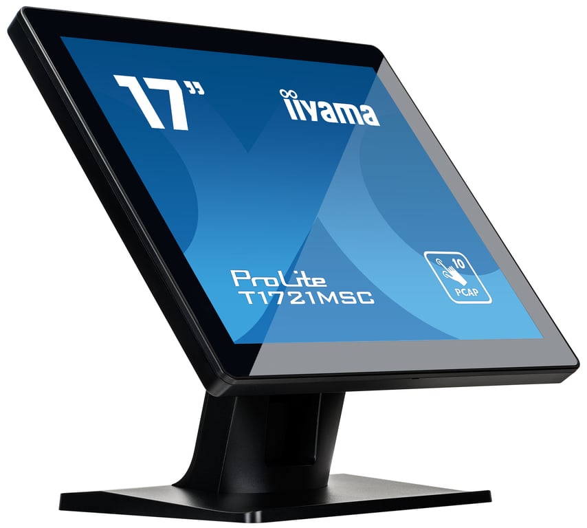 Ecran IIYAMA 17 dalle TN Tactile PCAP 10 points conception sans cadre 1280x1024 VGA HDMI USB 5ms 250cdm2 T1721MSC B2 Neuf - vue 3