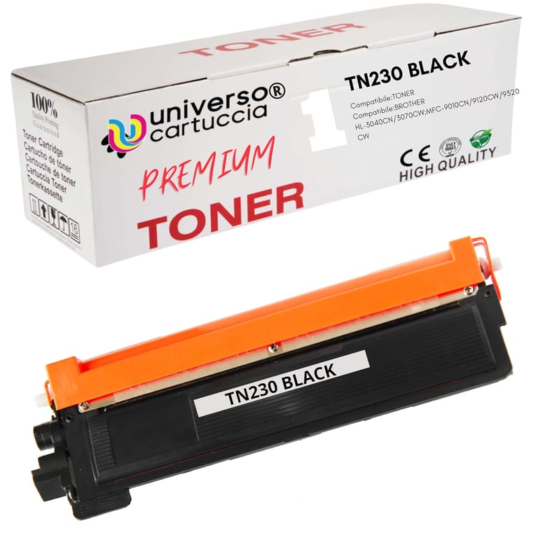 UniversoCartouche toner non OEM compatible avec imprimantes HL 3040 3070 / MFC 9120 9320 CNDCP 9010 TN230 BK Neuf