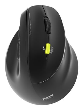 Port Designs 910007 ratón Universal mano derecha RF Wireless + Bluetooth Óptico 2400 DPI