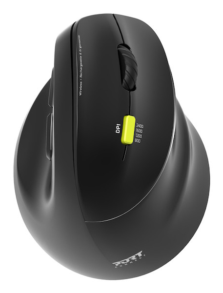 PORT Connect Ergo Rechargeable Bluetooth Mouse Droitier - vue 2
