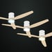 Ventilateur de plafond Taurus Polar 3B LED 24 W 132 cm 30 W 6 vitesses avec télécommande Bois naturel