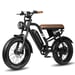 VTT électrique MAXTURN MX10 avec batterie 48 V 13,5 Ah et transmission Shimano 7 vitesses - Noir