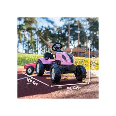 Trattore a pedali FALK Country Star con rimorchio staccabile 2-5 anni Rosa