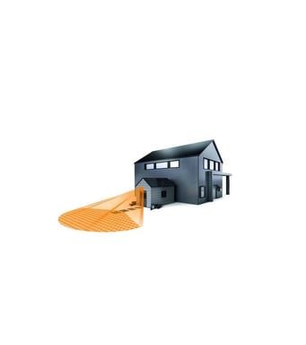 STEINEL IS 1 rilevatore di movimento a infrarossi 120° portata regolabile 10m IP54 - Nero