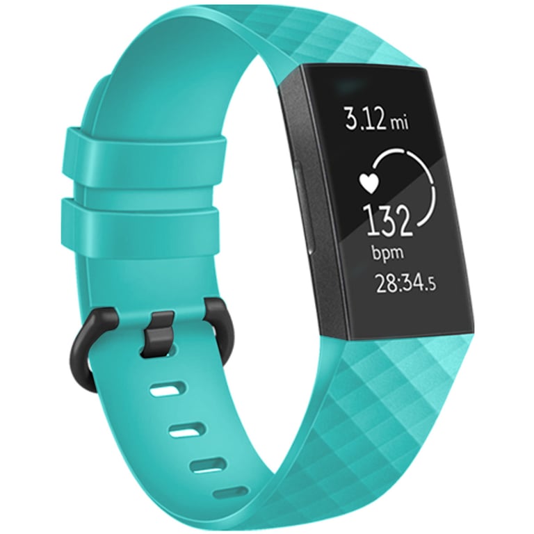 imoshion Bracelet silicone pour Fitbit Charge 3 / 4 - Bleu clair - Neuf