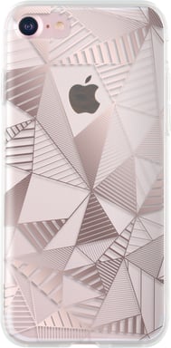 Bigben Connected COVGRAPHIP7PG funda para teléfono móvil 11,9 cm (4.7'') Rosa, Transparente