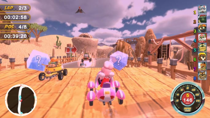 Just For Games Animal Kart Racer code CIAB + Volant Nintendo SWITCH - Neuf - vue 3