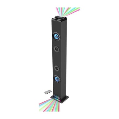 Tour de son Inovalley HP58BTH Bluetooth 60W Noir avec lumières, FM, AUX-IN et télécommande