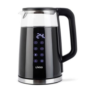 Hervidor digital negro diseño 1.7L