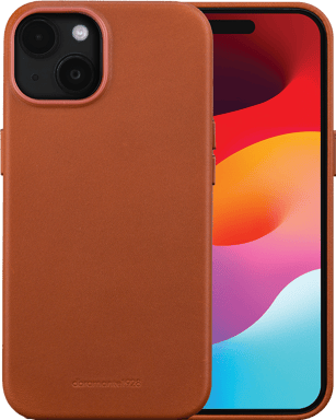 Coque MagSafe pour iPhone 15 Plus Roskilde Cuir Tan DBramante1928