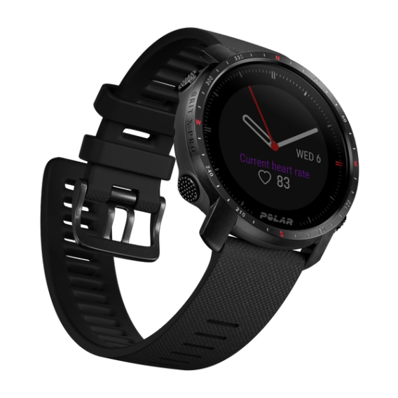 Polar Grit X Pro Titan Montre De Sport Avec Bracelet Cuir Perforé Taille Du Bracelet : / Affichage 1.2 Bluetooth 41 G - vue 4
