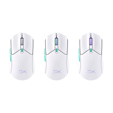 HyperX Pulsefire Haste 2 Core sf - Souris gamer (blanc/vert/violet)