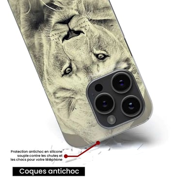 Coque en silicone - Compatible pour Google Pixel 8 Pro - design lionne