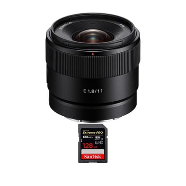 Objetivo Sony E 11mm F1.8 + 1 SanDisk 128GB Extreme PRO UHS-II + Ebook ''20 consejos para fotos que impactan''