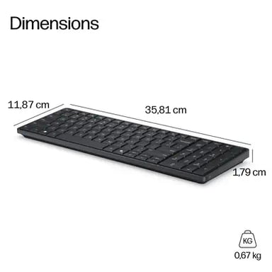 EliteBoard G1a - Clavier Mini PC 32 Go HP, Noir