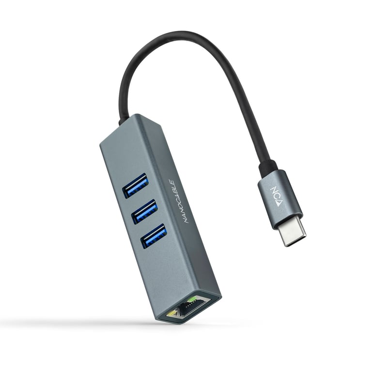 Nanocable 10.03.0408 station d'accueil Avec fil USB 3.2 Gen 1 (3.1 Gen 1) Type-C