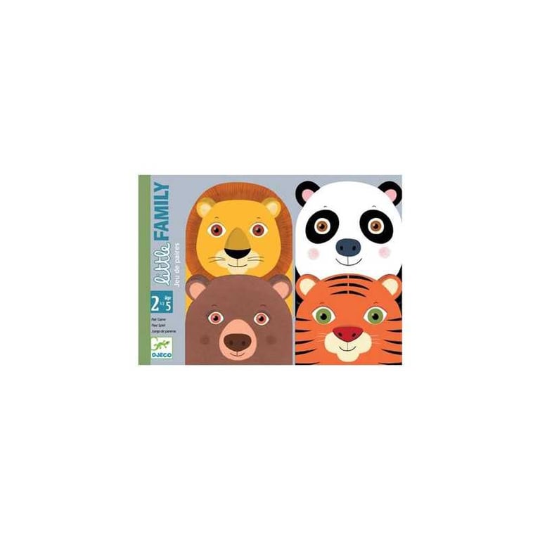 Jeu de cartes enfant Djeco Little Family Paires Animaux 30 cartes Multicolore - Excellent état