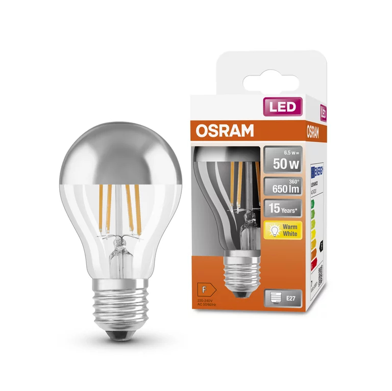 OSRAM LED std filament E27 650lm chaud - vue 4
