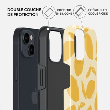 Burga Funda para iPhone 13 Tough A prueba de golpes modelo Lemon Tart Amarillo