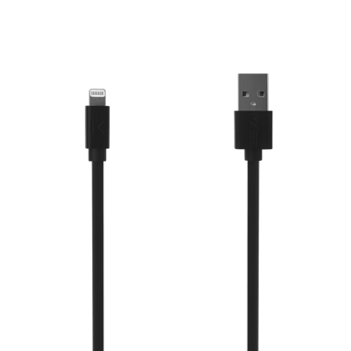 Cable Lightning con certificación MFi Apple Charge Speed 3A de carga/sincronización (0,3M), negro azabache
