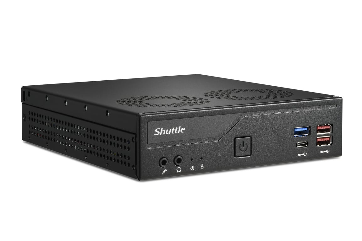 Shuttle Slim PC DH770 S1700 2x HDMI 2x DP 2x 2.5G LAN 2x COM 8x USB 1x 2.5 2x .2 fonctionnement permanent 247 attaches VESA Neuf - vue 3