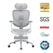 Doro C300 Pro V2 Sedia ergonomica – Supporto lombare auto-adattivo 2.0, Schienale SynchroFlex, Poggiatesta 3D ampio, Braccioli 8D, Inclinazione 135°, Profondità seduta regolabile, Poggiapiedi, 150 kg max,Bianco