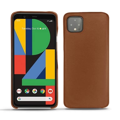 Coque cuir Google Pixel 4 XL -  - Marron - Cuir lisse