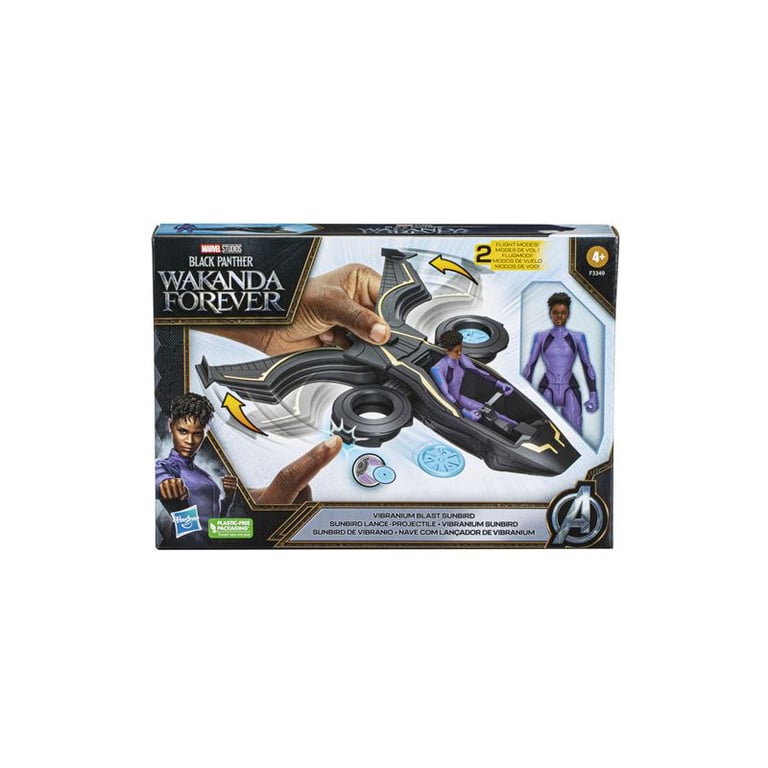 Figurine de collection Marvel Black Panther 15 cm avec Véhicule - Neuf