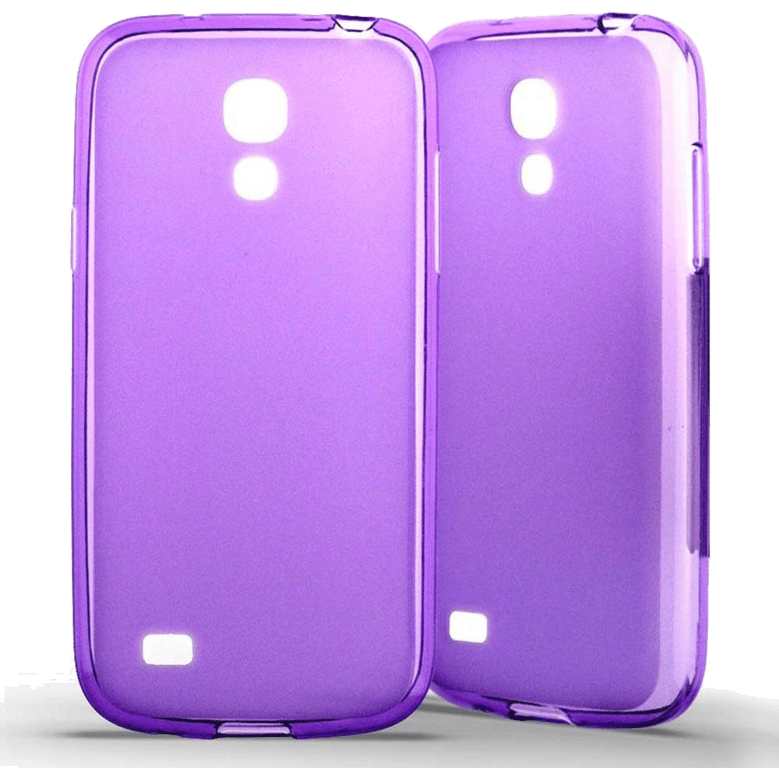 Coque silicone unie compatible Givré Violet Samsung Galaxy S4 Mini