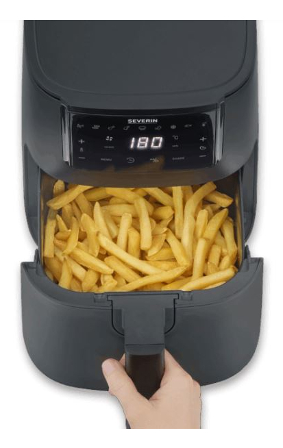 Severin FR 2461 Unique 4 L Autonome 1300 W Friteuse d'air chaud Noir - Neuf