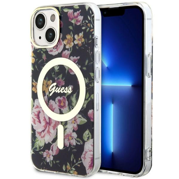 Guess Flower MagSafe Coque pour iPhone 14 3666339115517