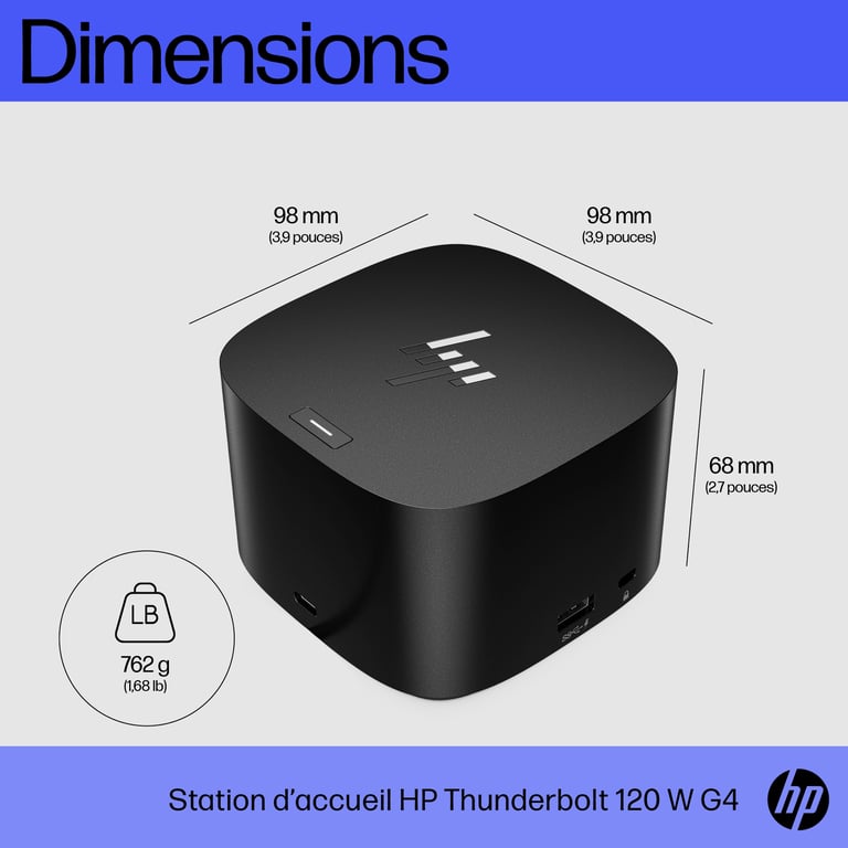Station d'accueil HP Thunderbolt Dock G4 pour PC portable - vue 10