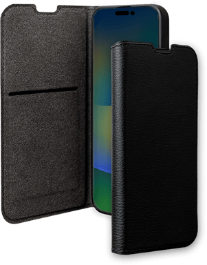 Custodia per iPhone 15 Pro Folio Wallet portacarte e supporto video