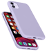 Custodia in gel di silicone morbido antiurto per Apple iPhone 11, lilla viola
