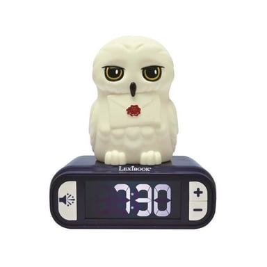Réveil veilleuse digital LEXIBOOK - Hedwige - 3D lumineux et sonore - Enfant