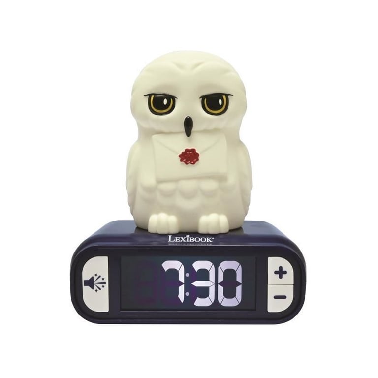 Réveil veilleuse digital LEXIBOOK Hedwige 3D lumineux et sonore Enfant