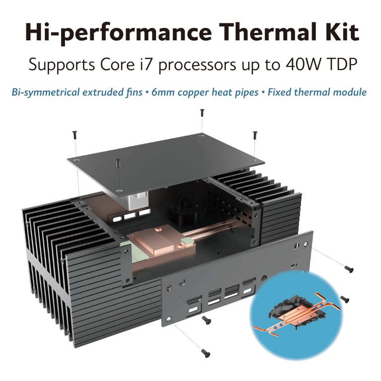 AKASA Turing RC Pro Boitier UCFF ASUS NUC Neuf - vue 2
