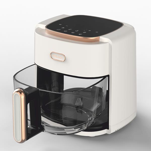 Friteuse à Air Haeger avec Cuve en Verre Cristal et Écran Digital – Cuisine Saine et Pratique Neuf