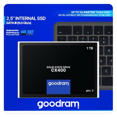 Goodram CX400 gen.2 1,02 TB 2.5'' Serial ATA III 3D TLC NAND