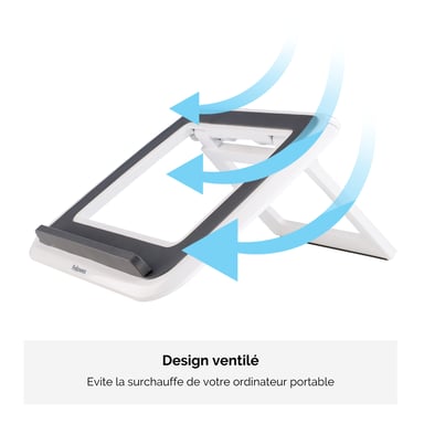Supporto per notebook Fellowes QuickLift Serie I-Spire - Bianco