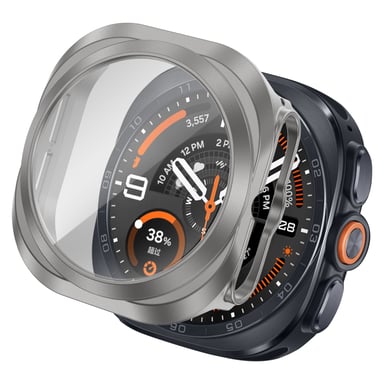 imoshion Coque rigide à couverture complète pour Samsung Galaxy Watch Ultra 2 (2026) - Titanium Gray