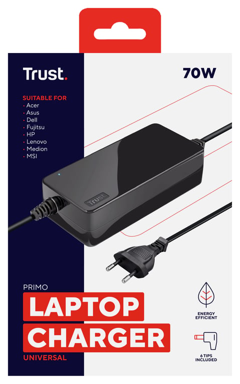 Trust Chargeur D'ordinateur Portable 22141 Noir - vue 4
