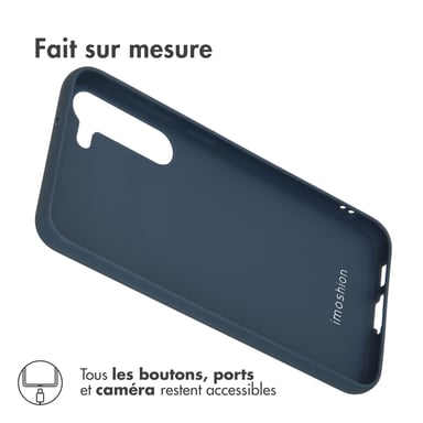imoshion Coque Couleur pour Samsung Galaxy S23 Plus - Bleu foncé