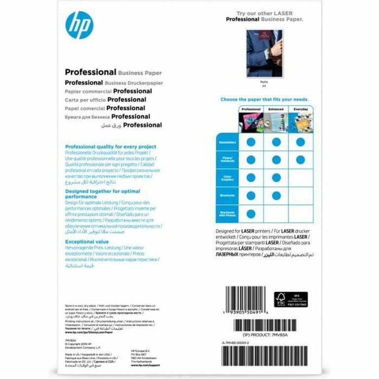 hp - hps supp media products (au   hp prof gls lj a4 200g 150sh fsc paper - Neuf