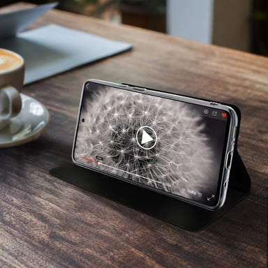 Akashi ALTFA51BLK funda para teléfono móvil 16,5 cm (6.5'') Libro Negro