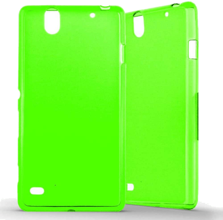 Coque silicone unie compatible Givré Vert Sony Xperia C4