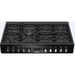 Cuisinière pose libre Beko PF335325DB 6 brûleurs gaz + wok double couronne, 3 fours électriques dont gril, affichage digital, noir
