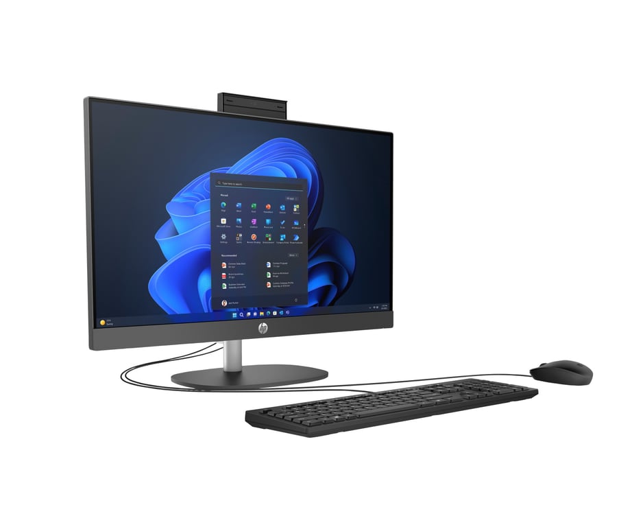 Ordinateur de bureau HP ProOne 240 G10 Intel® Core™ i5 i5 60 5 cm 23 8 1920 x 1080 pixels 8 Go de mémoire vive DDR4 SDRAM SSD Windows 11 Famille Wi Fi 6 802.11ax Neuf - vue 2