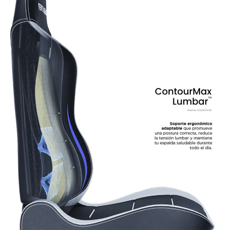 Chaise gaming Vertagear SL3800 HygennX – Ergonomie avancée tissu anti odeurs soutien lombaire ContourMax™ Neuf - vue 2