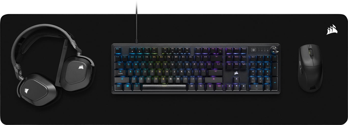 Tapis de gaming CORSAIR MM500 V2 Premium Tissu anti effilochement Extended - vue 3